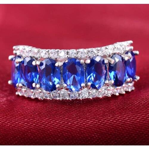 YaYI Fashion Womens Jewelry Ring CZ Zircon Silver Color Engagement Rings wedding Rings Party Rings gift