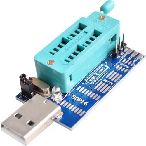 MX25L6405 W25Q64 USB Programmer LCD Burner CH341A Progammer for 24 25 Series The connector