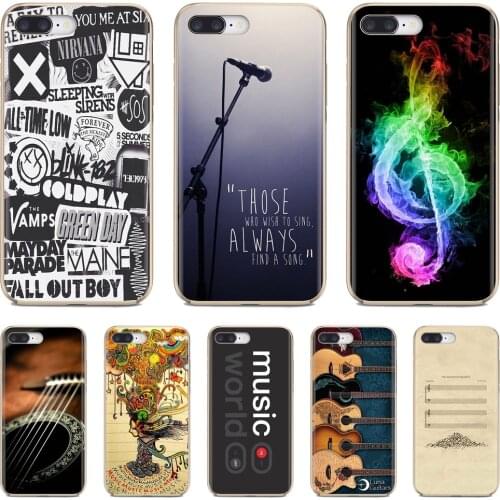 For Xiaomi mi Redmi Note 3 4 4X 5 6 7 8 8t 9 9s 9t 10 pro lite Soft TPU Covers Musical NOTES MUSIC IS LIFE