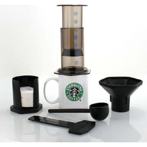 New Filter Glass Espresso Coffee Maker Portable Cafe French Press CafeCoffee Pot For AeroPress Machine A69D