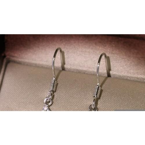 Newest S925 silver needle asymmetric zircon earrings personality fashion design sense niche net red earrings for women