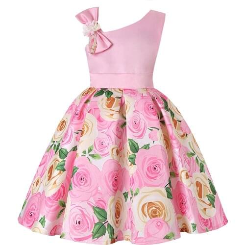 Baby Girls Clothes Summer New Fashion Princess Dressss Flower Girls Wedding Dress Baby Children Easter Costume 2 To 12 Years Old