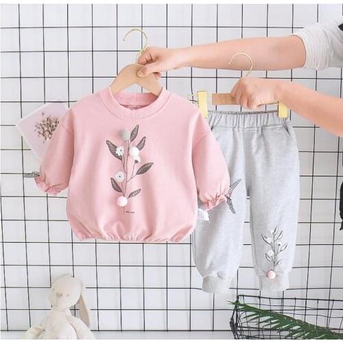 Baby girl fall suit two pieces