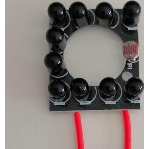 Invisible Infrared Light Board IP Camera IR LED Module 10pcs 5mm 940nm IR LEDs 90 degree for 3.6mm lens