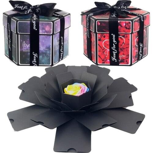 Surprise Love Explosion Box Gift Creative Scrapbook DIY Photo Album Lovely Memory Anniversary Birthday Valentines Day Gift Box
