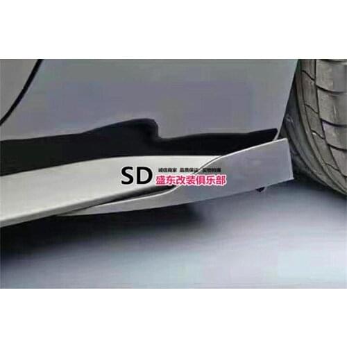 Fit for Ford side spoiler Mustang carbon fiber side skirt wrapped around small angle