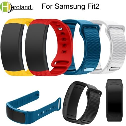 Strap for Samsung Galaxy Gear Fit2 SM-R360 Wristband color bracelet sport Replacement smart watchband Silicone watches new 2018