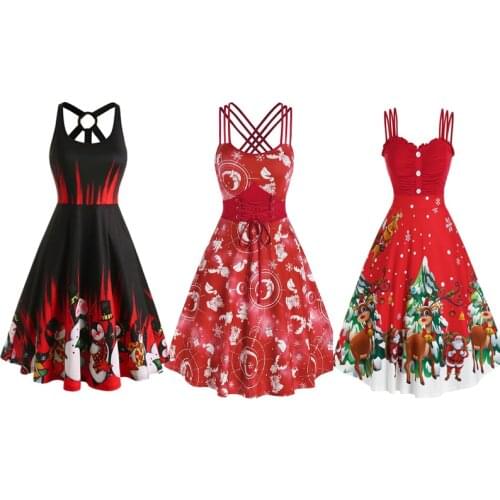 Gothic Casual Dress Plus Size 3XL Tartan Plaid Panel Crisscross Cami A Line Dress Sleeveless High Waist Mini Party Dress