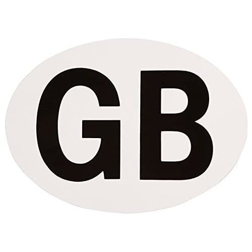 Self Adhesive Oval GB Sticker Creative Decal Waterproof Accessories Decoration PVC for Auto Motorcycles,18cm*13cm