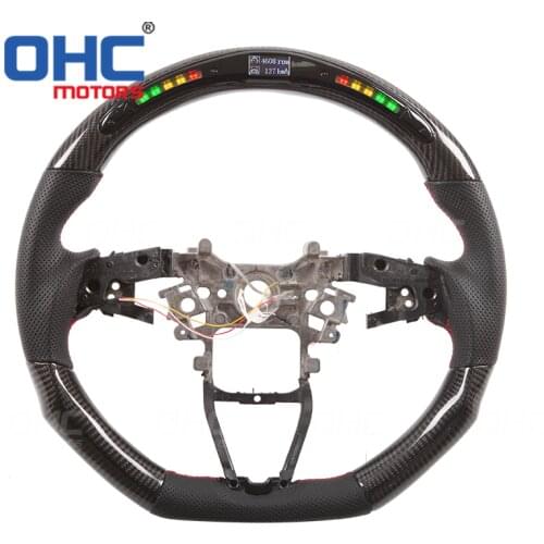 Real Carbon Fiber LED Steering Wheel Compatible for Honda Accord CV1 CV2