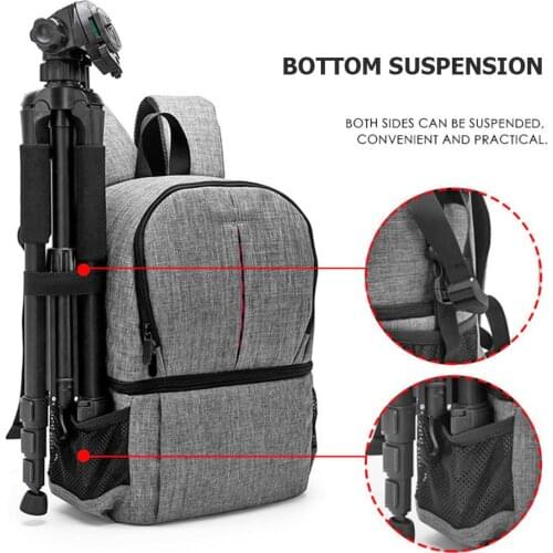 ALLOET Oxford Fabric Waterproof Camera Bag Backpack Outdoor Digital DSLR Bag Video Photo Lens Pouch Case For Canon Nikon Sony