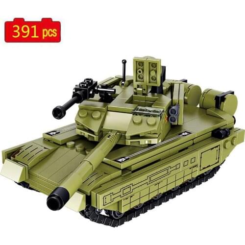 WW2 Military Series World War II 99A Main Battle Tank Tracked Armored Vehicle DIY Model Building Blocks Bricks Toys Gifts