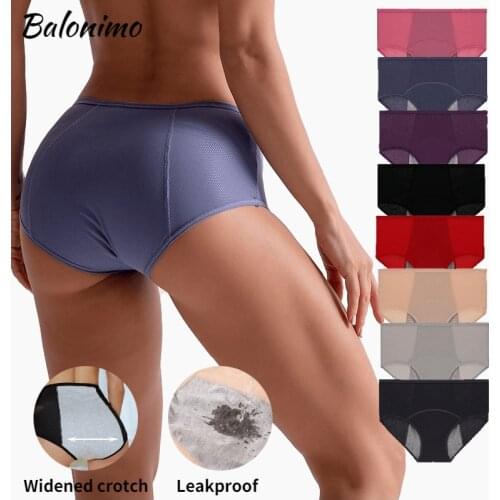 Plus Size Leak Proof Menstrual Panties Physiological Pants Women Underwear Period Cotton Waterproof Briefs Female Lingerie