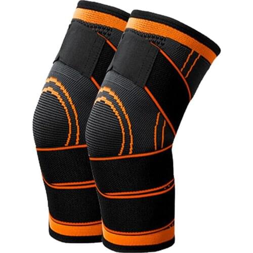 1 Pair Knee Brace Non-Slip Comfortable Knee Brace Compression Sleeve Knee Pads Unisex Running Squat Fitness Protective Gear