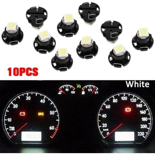 10pcs Car Panel Gauge Dash Bulb 7 Colors DC 12V T4.2 T3 3528 SMD LED Neo Wedge Dashboard Instrument Cluster Light Fashion