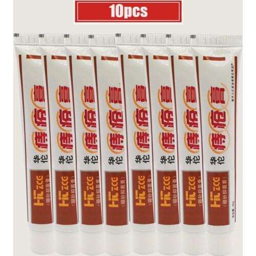10pcs Hua Tuo Hemorrhoids Ointment Plant Herbal Materials Powerful Hemorrhoids Cream Internal Hemorrhoids Piles External Anal