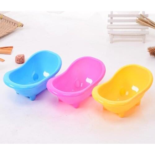 100pcs Hamster Bath Tub Multifunctional Hamster Toilet Shower Room Mini Bath Sand Bathtub Small Cleaning Tool Plastic Pets SN