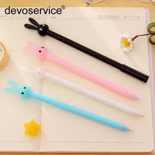 4pcs/lot Cartoon Style Gel Pens Kawaii Signature Pens Student Stationery School Office Supplies Children Gift Pen Birthday Gifts