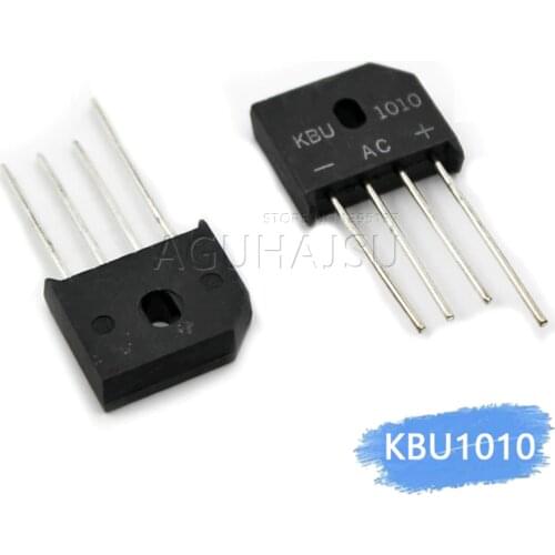 5PCS/LOT KBU1010 KBU-1010 10A 1000V ZIP Diode Bridge Rectifier diode New