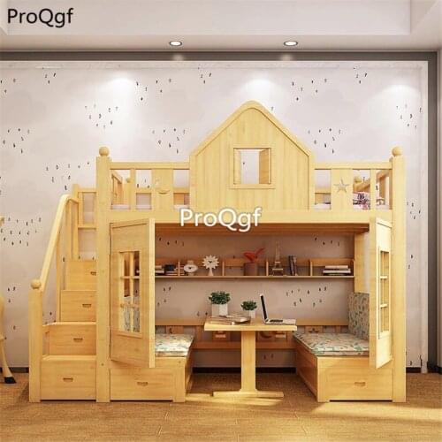 Ngryise 1 Set Children up down bedroom Bed Wood Classic Style