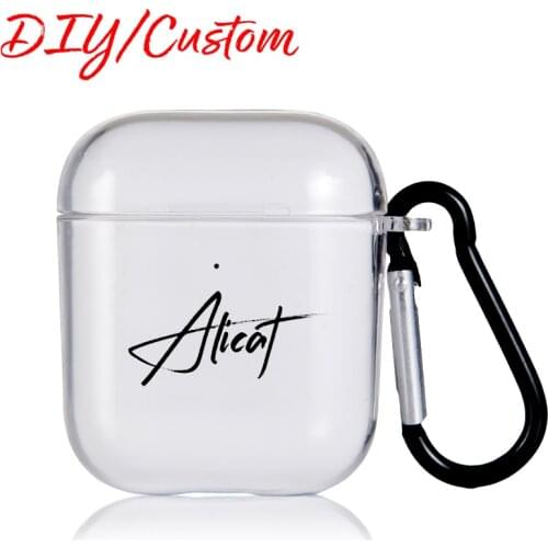 DIY Custom Name Photo Logo Earphones Cases for Apple Airpods 1 2 3 Pro Bluetooth Wireless Headphone Headset Individuality Cover