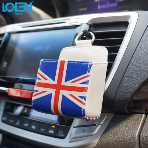 PU leather Car outlet Interior Storage Organizer Box Bag Tissue Pen Coin Phone Pocket Net Holder UK USA GER Flag Europe Style