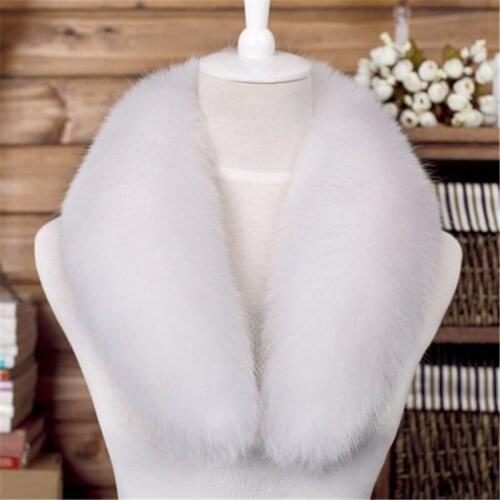 Jkp 100% Real Fox Collar Mens And Womens Leather Fashion Warm Down Coat Fox Scarf