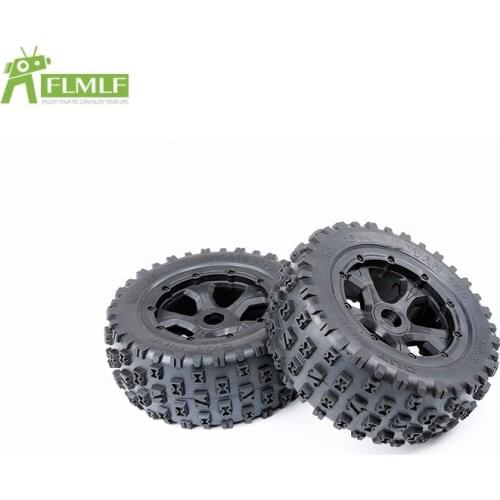 Knobby Wheel Tyres Assembly Set Fit for 1/5 Losi 5ive T ROFUN ROVAN LT KingmotorX2 Universal BAJA 4WD / SLT Toys Parts
