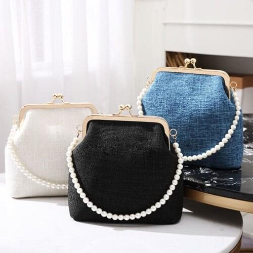 Fashion Vintage Beads Shell Bag Bags Chain Women Shoulder Crossbody Bag Tote Hand Womens Handbags Purses free shipping