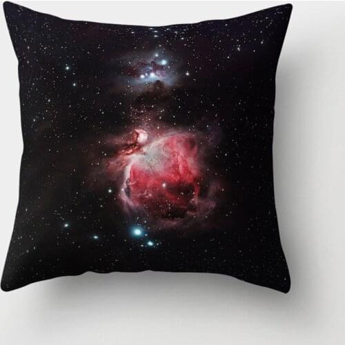 Galaxy pillow cover Planet Space Solar System Earth Moon Pluto Cover Home Decorative cotton Pillow Case For Couch chair