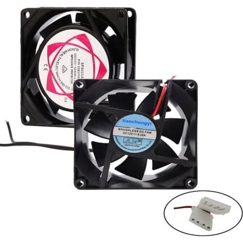 New 220V 12V 8cm 80mm x 80mm x 25mm 220V 8cm 120mm x 120mm x 25mm AC Metal Brushless Cooling Industrial Fan 220V