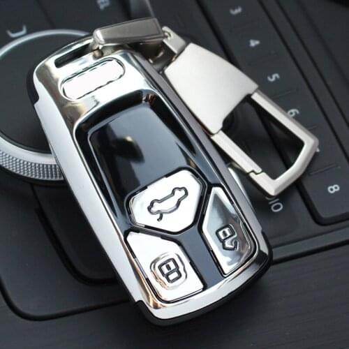 ABS New Key Case for Audi A4 A3 A5 2017 A4L 2017 2018 TT Q7 4M Q5 TT TTS RS Coupe Roadster 2016 Smart Remote Fob Key Case Shell