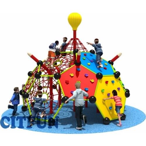 New design kids' climbing frames rope course, popular rope climber playground ,Outdoor Playground Web climber OP16-238D