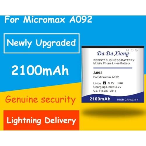 Newly Upgraded Safe And Durable 2100mAh A092 Battery for Micromax A092 battery