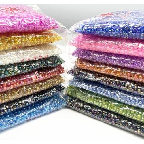 450g/bag 2mm 3mm 4mm Colourful Series Charm Czech Glass Seed Beads DIY Bracelet Beads for Jewelry Making Accessories