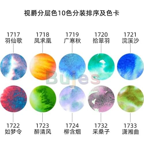 SuperVision, Tubular Watercolor, Special Layer Color, Solid Watercolor Pigment, Suitable for Students and Beginners