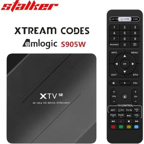 10pcs MEELO PLUS XTV SE XTREAM Codes Smart Tv Box Android 7.1 Amlogic S905W Stalker 4K Media Player 2G 16G Youtube Set Top Box