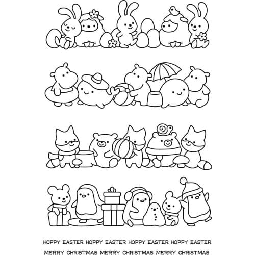 Transparent Clear stamp and cutting dies DIY Silicone Seals Scrapbooking /Card Making/Photo Album Decoration