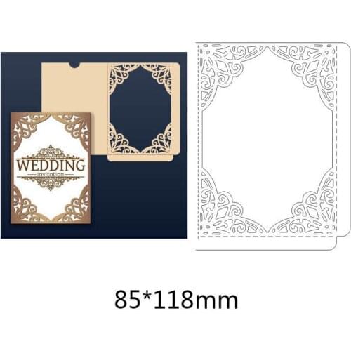Rectangle Cover Metal Cutting Dies for DIY Envelope Card Scrapbook Photo Album Creative Paper Crafts Embossing Cut Dies