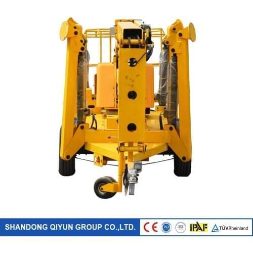 Qiyun Ce ISO 8m 9m 10m 11m 12m 13m 14m Telescopic Lift Boom Hydraulic Boom Lift Sale Cherry Picker