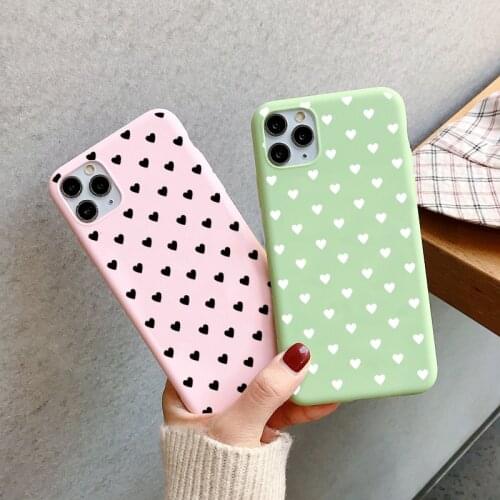 TPU Silicone Love Heart Phone Case For Xiaomi Poco F2 Mi Note 10 9T Pro 9 SE 8 A3 Lite A1 A2 6X Redmi Note 8 9 Pro Couples Cover