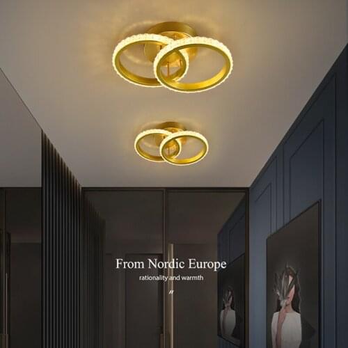 Modern Minimalist Led Chandeliers Black White Corridor Aisle Decorative Lamps Living Room Bedroom Dining Indoor Lighting Lamps