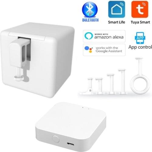 Tuya Smart Fingerbot Robot Wireless Gateway Adaprox Bridge Remote Control Smart Life App Voice Control Alexa Google Assistant