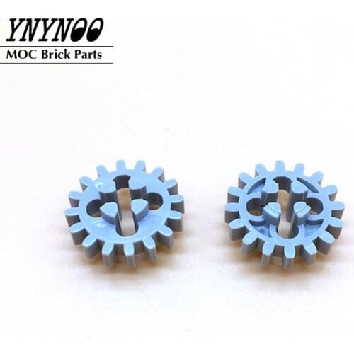 20Pcs/lot High-Tech Gear 16 Tooth with Round Holes 4019 Technical Gears Parts MOC Building Blocks Bricks Particels DIY Toys