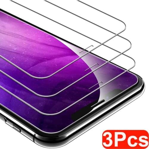 3 Pcs Tempered Glass For iPhone 11 Pro Max Screen Protector On iPhone X XR XS MAX Protective Glass For iPhone 12 Pro Max 12 mini