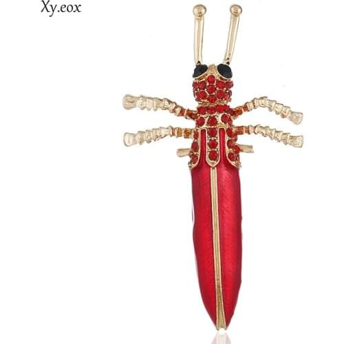 Cartoon Green Enamel Insect Brooches Men Grasshopper animal brooches For Women Lady Classical Fashion Sweater Decoration Pins