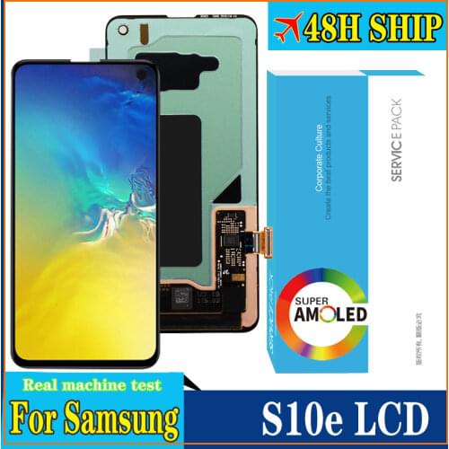 100% Original 5.8'' AMOLED Display for Samsung Galaxy S10E G970F/DS G970U G970W Full LCD Touch Screen Digitizer Repair Parts