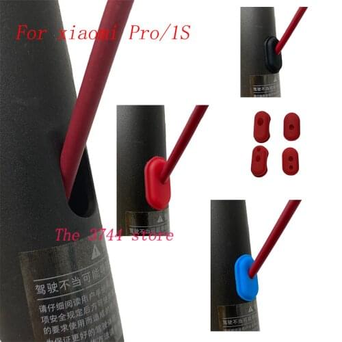 4Pcs Charge Port Cover Cap Rubber Plug Line Hole Protector for Xiaomi M365 1S Pro E-scooter Skateboard Accessories Outdoor Tool