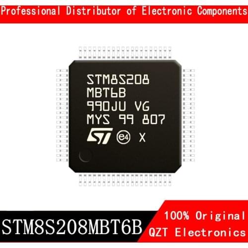 5pcs/lot new original STM8S208MBT6B STM8S208 LQFP80 microcontroller MCU In Stock