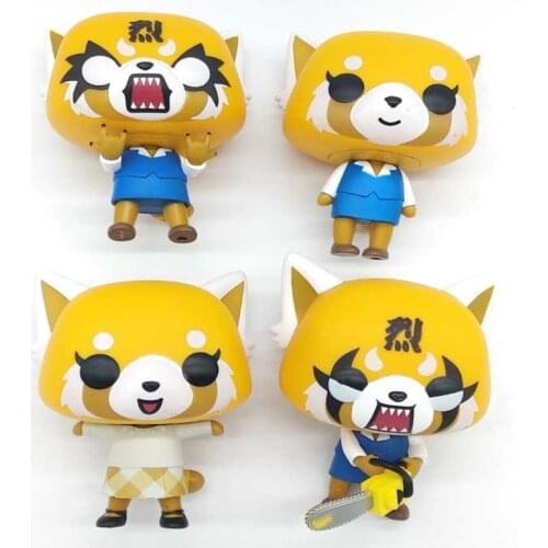 Aggretsuko Rage /Chainsaw /Date Night reative cartoon figurine Vinyl Action Collectible Model Toy for gift